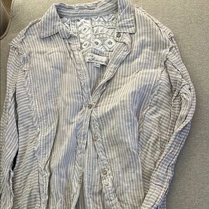 Vintage Havana Gray Blouse Lightweight Top